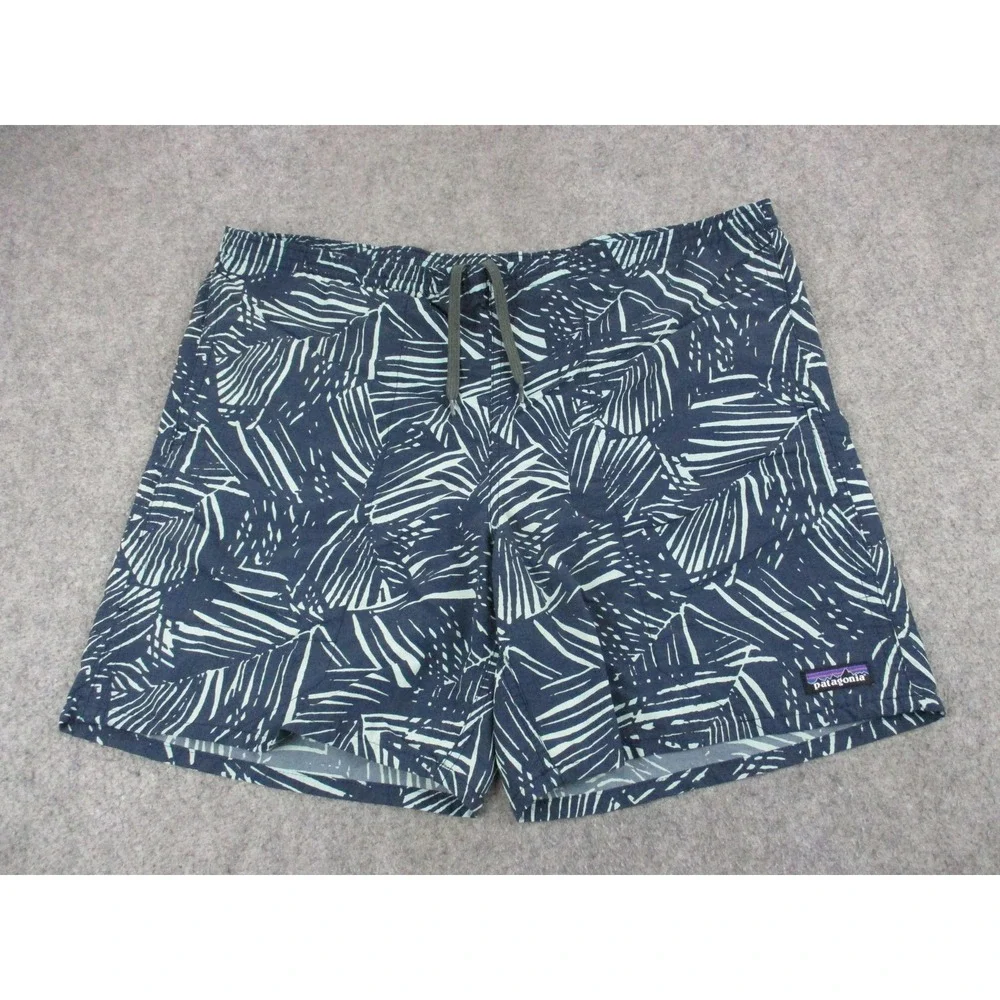 Patagonia Swim Trunks Mens Medium Blue Baggies Longs Board Shorts Bathing Suit